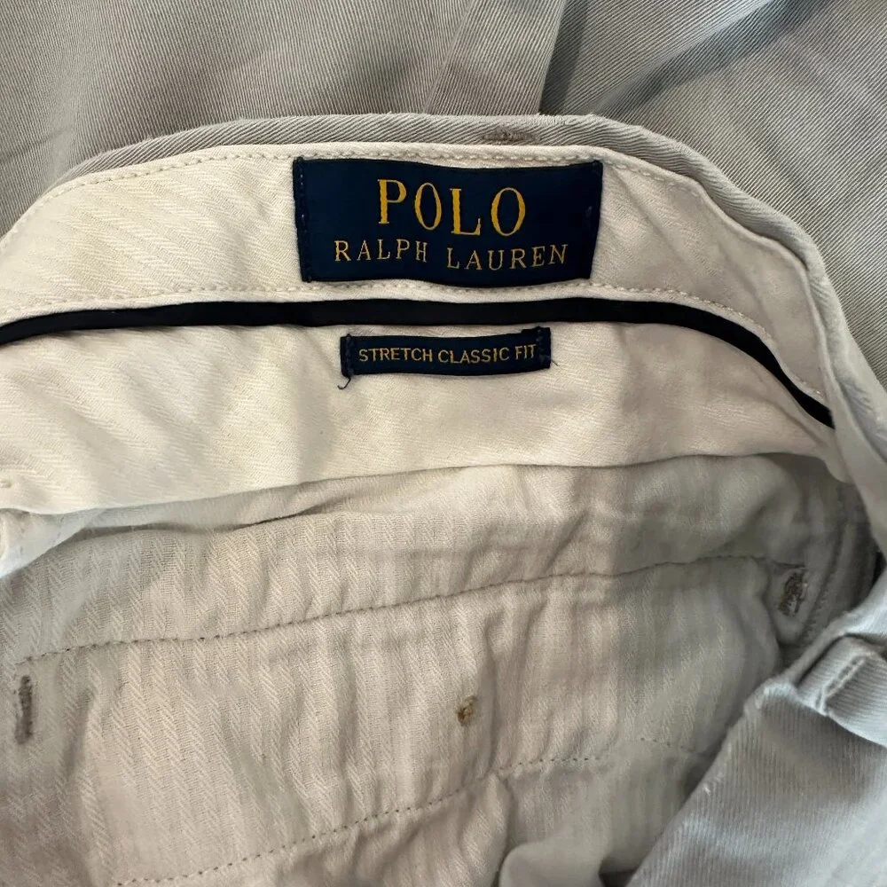 Polo Ralph Lauren Men's Gray Chino Shorts Size 40 - Picture 5 of 5